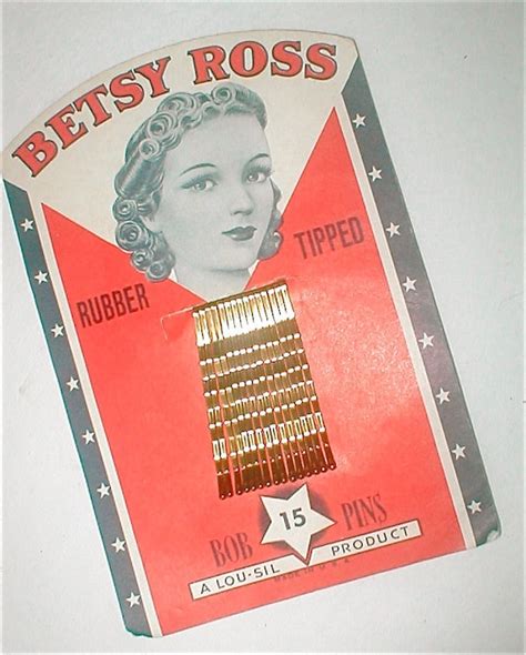 Betsy Ross Bob Pins - Still on their Original Card - … - Gem