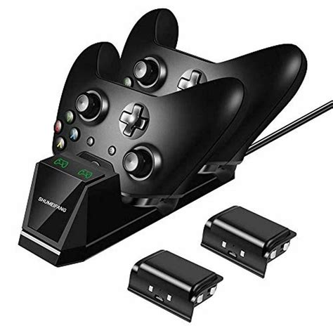 Xbox One Controller Charger with 2X 1500mAh Rechargeable Battery Packs Dual Xbox - Walmart.com ...