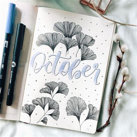 72 Coolest Bujo Cover Pages Ideas for October