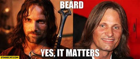 Beard yes it matters Viggo Mortensen | StareCat.com