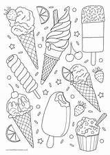 Ice Cream Colouring In Activity Sheet  Printables sketch template