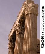 Ancient ruins in Athens Greece Stock Photo | 02e24659 | Fotosearch