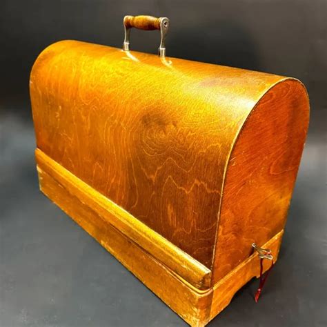 SINGER SEWING MACHINE Wood Carrying Case Bentwood Box & Base Full Size 201 15 66 $129.60 - PicClick