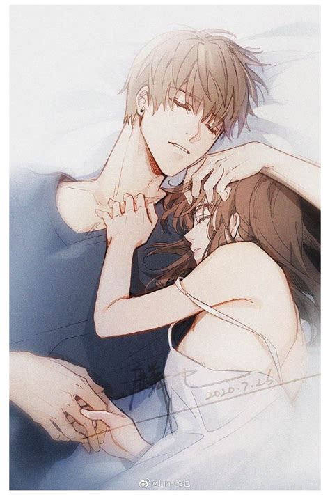 Anime Couples Sleeping, Anime Couples Cuddling, Romantic Anime Couples, Romantic Manga, Anime ...