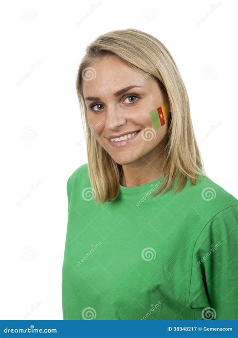 Cameroon Girl stock image. Image of football, green, sport - 38348217