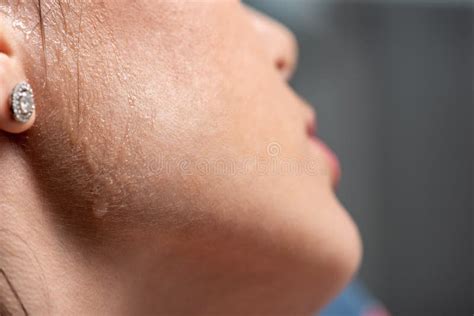 Sweat face profile stock image. Image of gaze, background - 2270667