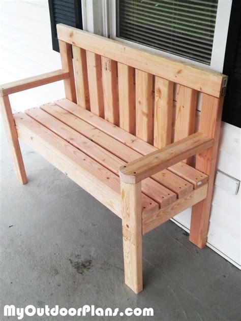 DIY Simple Garden Bench | Easy woodworking projects, Wood projects that ...