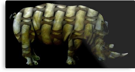 "rhino muscles" Metal Print by tinncity | Redbubble