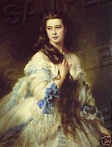 Beautiful VICTORIAN Lady LONG HAIR CANVAS Giclee Art Print - LARGE 13" x 19" | eBay