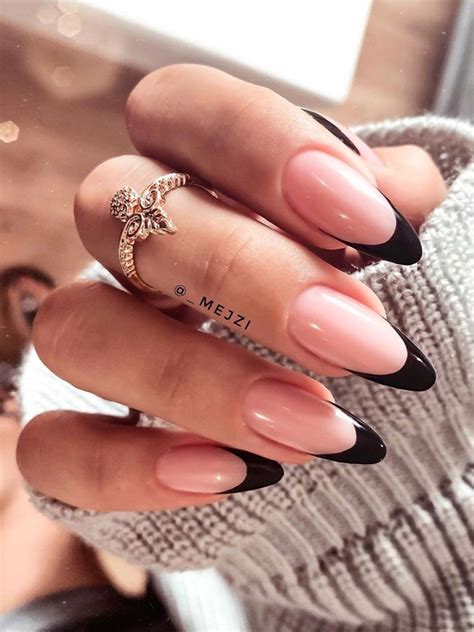 53+ Stunning Modern French Manicure Ideas for 2023 | Almond acrylic nails, Almond nails french ...