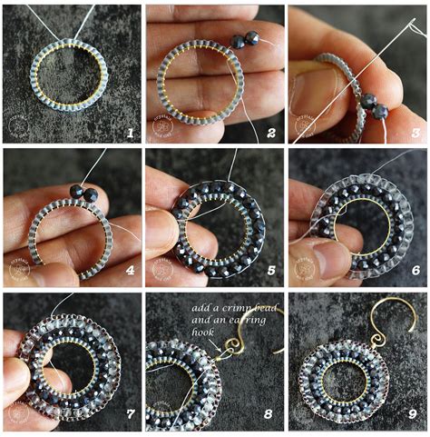 Jewelry making basics 8-- two earring designs using circular brick stitch | Beaded earrings ...