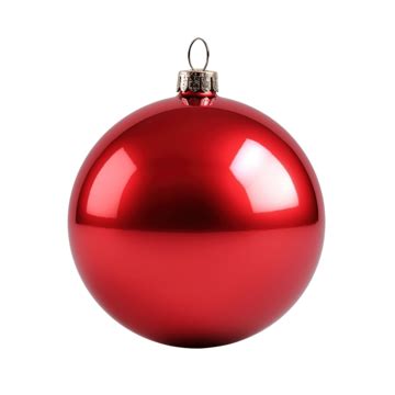 Metallic Red Christmas Ball, Christmas, Ball, Decoration PNG ...