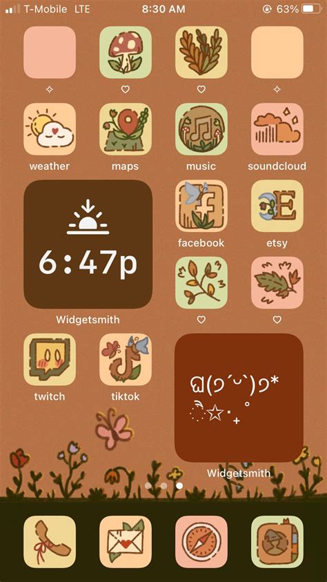 Cottagecore / Fall Aesthetic iPhone iOS 14 App Icons | Etsy | Iphone ...