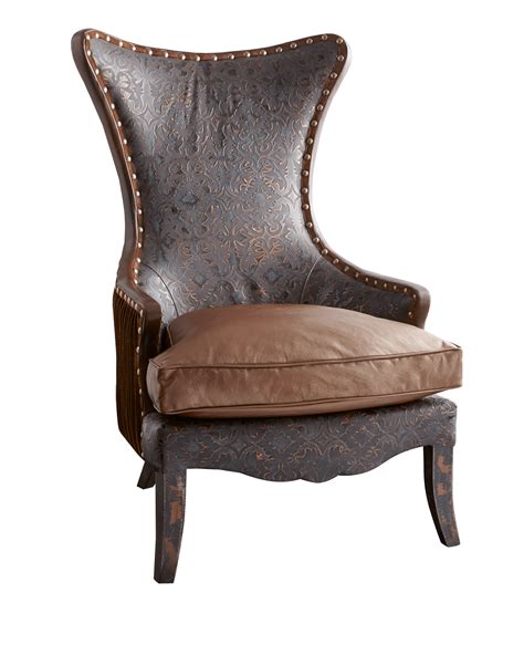 Old Hickory Tannery Bono Hairhide Wing Chair | Horchow