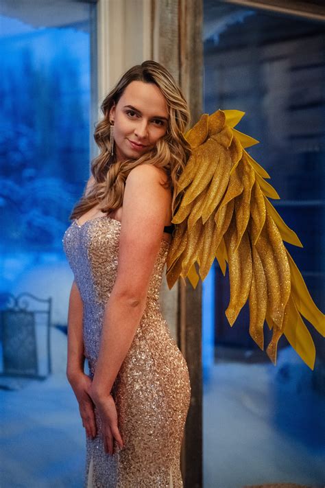 Gold Angel Wings Glitter Wings Costume Cosplay Costume - Etsy