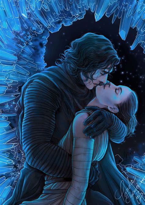 "Please, stay with me, Rey" "I'm not going anywhere" some reylo fanart with some reylo ...