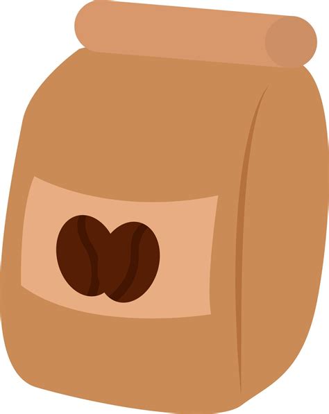 Coffee sack, illustration, vector on white background. 13531406 Vector Art at Vecteezy