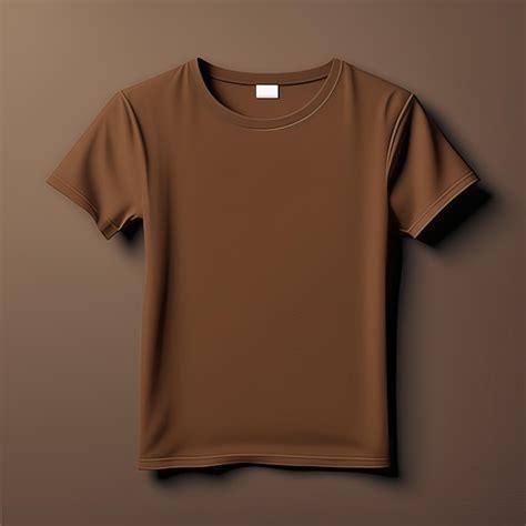 Premium Photo | Mockup clothing brown tshirt blank