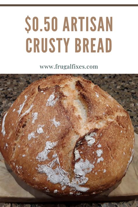 Make This Crusty Artisan Bread For 50 Cents! | Recipe | Recipes, Homemade bread recipes easy ...