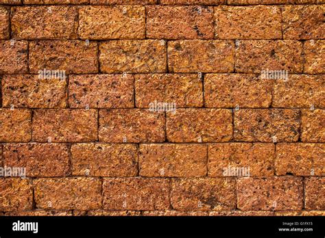 Red ancient stone wall texture, background Stock Photo - Alamy