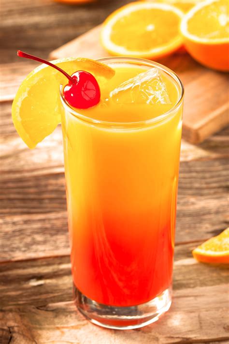 The Tequila Sunrise is a classic orange juice based cocktail. It gets its name from the visual ...