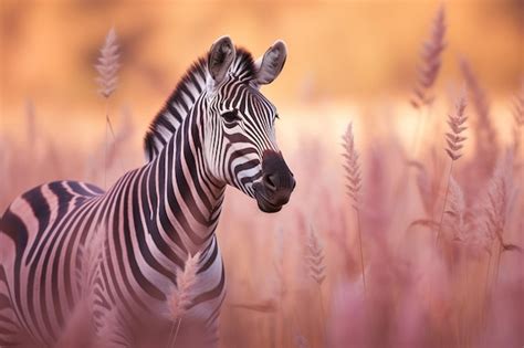 Premium AI Image | Zebra in the savanna