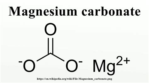 Magnesium carbonate - YouTube