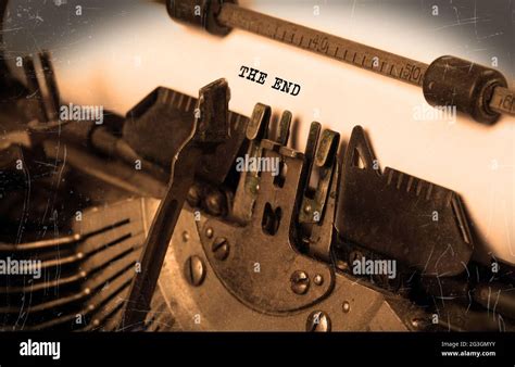 Old typewriter with paper Stock Photo - Alamy