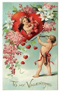 vintage victorian valentines day cards - Clip Art Library