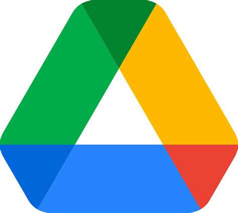 Google Drive logo PNG transparent image download, size: 1147x1028px
