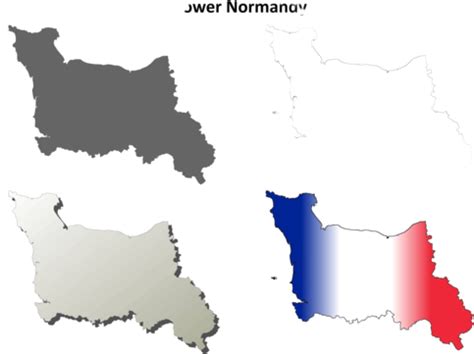 Normandie Map PNG Transparent Images Free Download | Vector Files | Pngtree