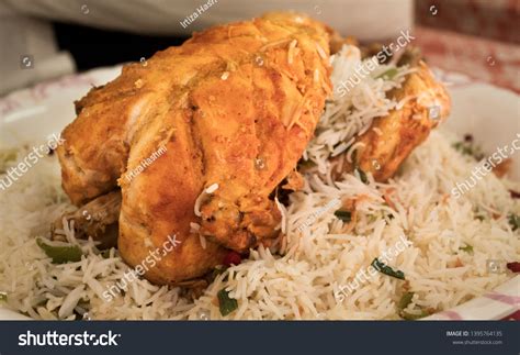 Chicken Sajji Roasted Chicken Masala Chicken Stock Photo 1395764135 ...