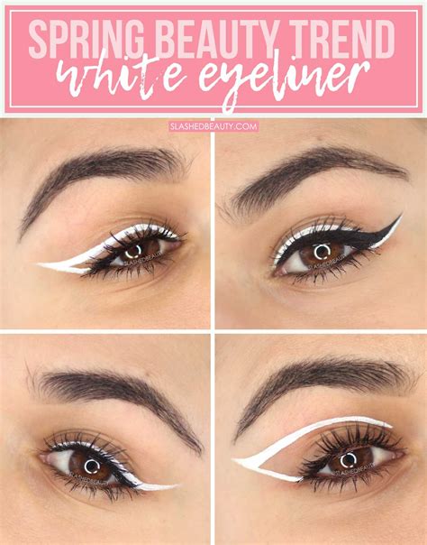 How to Wear White Eyeliner Looks for Spring | Slashed Beauty | White ...