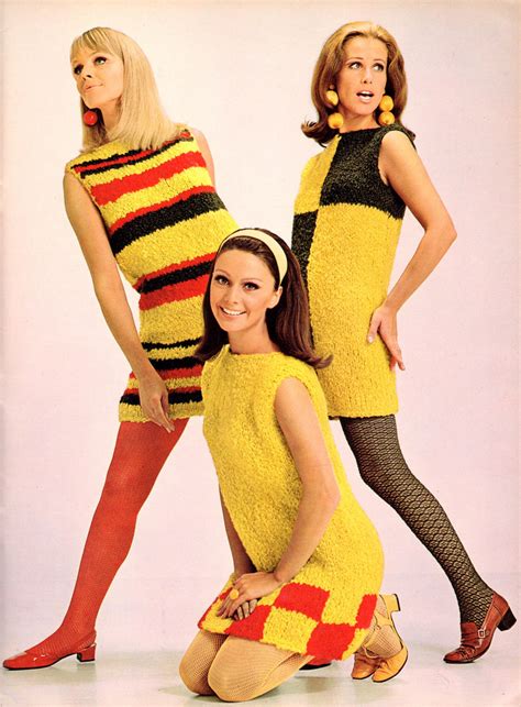 Beautiful Knitted Dress Fashion of the 1960s ~ vintage everyday