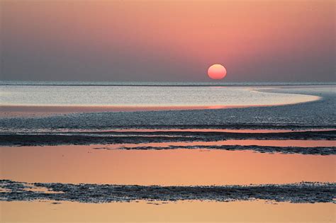 Sunset Of Arabian Sea by Romana Chapman