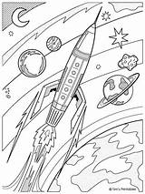 Rocketship Coloring Page  Tims Printables sketch template