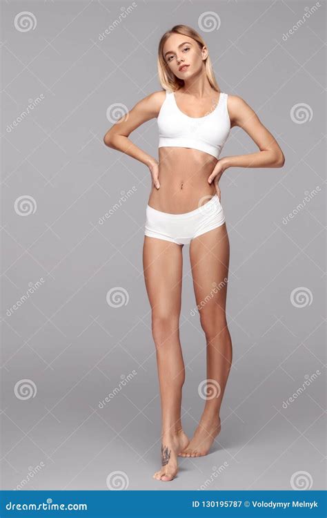 Perfect Slim Toned Young Body of the Girl . Stock Image - Image of ...