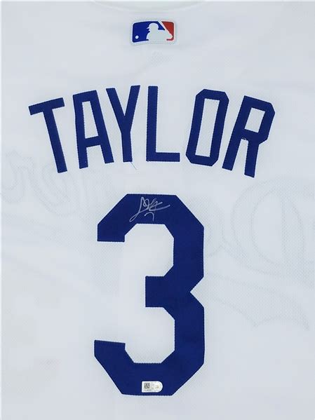 Lot Detail - LA Dodgers Chris Taylor Autographed AUTHENTIC Dodgers ...