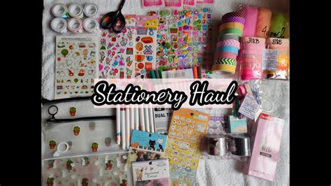 Stationery and Craft Haul - YouTube