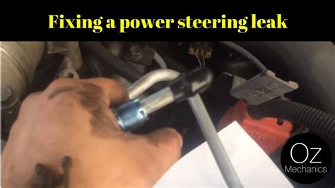 How to fix a power steering leak - YouTube