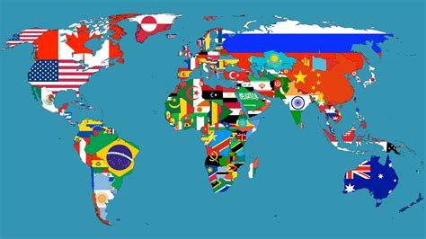 World map in flags | ThInK tWiCe