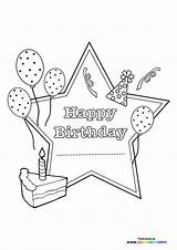 Coloring Pages Birthday sketch template