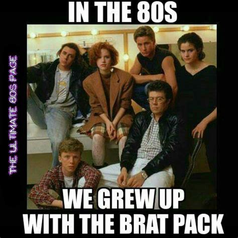 Brat pack Movie Memes, Funny Memes, Brat Pack, 80s Movies, Comedy Movies, 80s Kids, The ...
