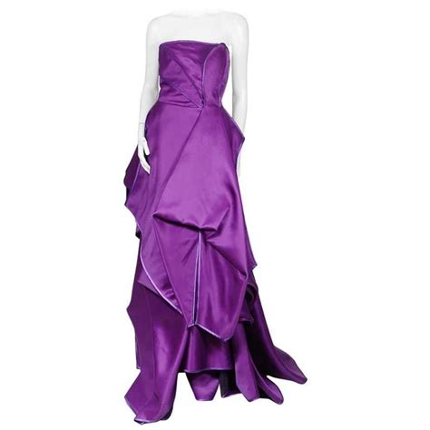 Christian Lacroix Purple Silk Gown circa 1980s For Sale at 1stDibs | purple lacroix