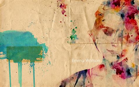 Wallpaper : painting, illustration, women, abstract, wall, artwork, Emma Watson, paint splatter ...