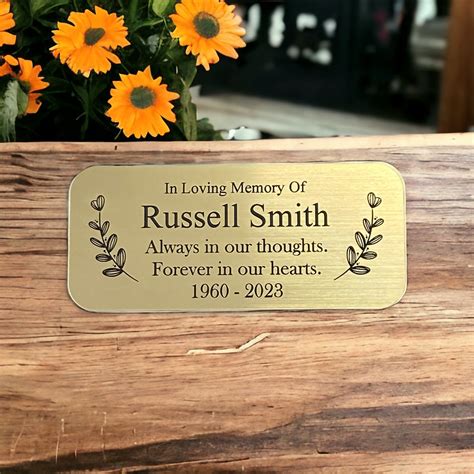 Memorial Plaques - For Benches, Grave Markers and Trees – Pretty ...