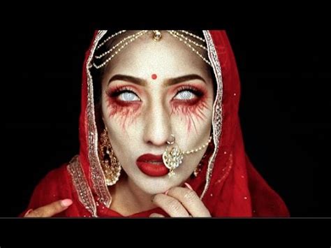 Halloween: Dead Indian Bride Makeup Tutorial | AnchalMUA - YouTube