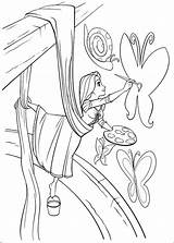 Rapunzel Painting Coloring Page  Free Printable Pages For Kids sketch template