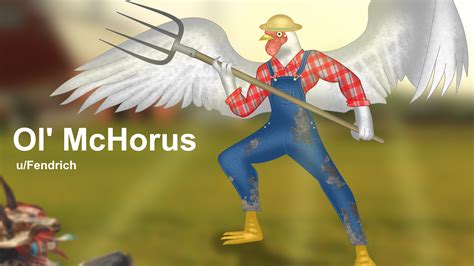 Ol' McHorus - Horus Skin Concept : r/Smite