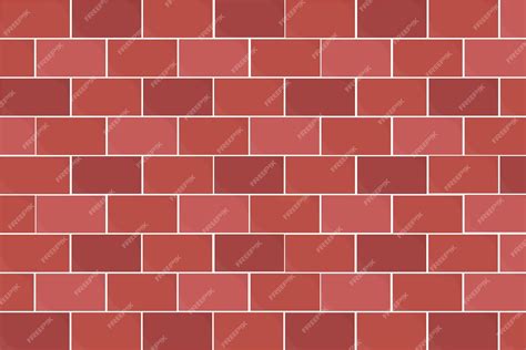 Premium Vector | A red brick wall texture background vector illustration